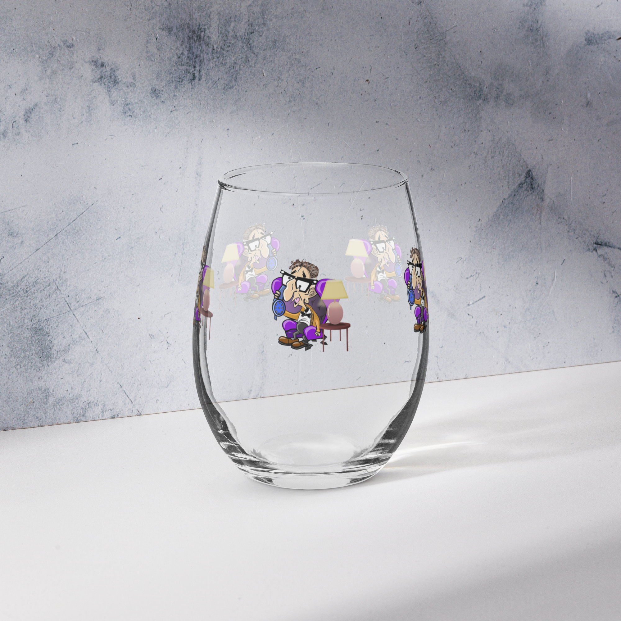 Jerky Boys - Sol Rosenberg - Stemless wine glass