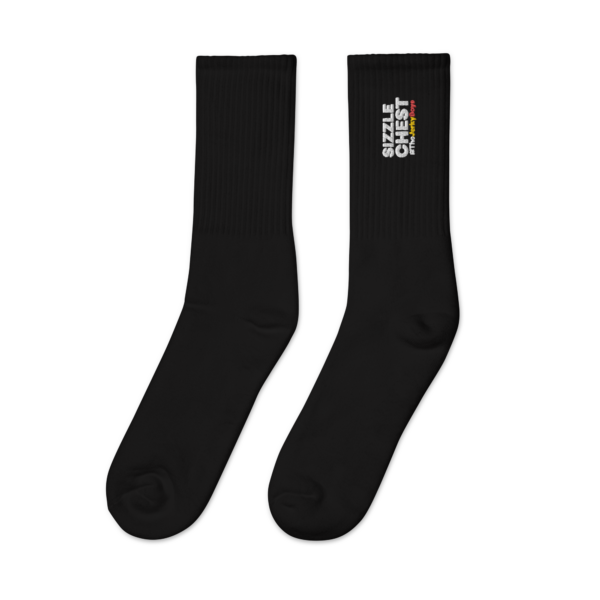 Sizzle Chest - Jerky Boys - Embroidered socks - Black