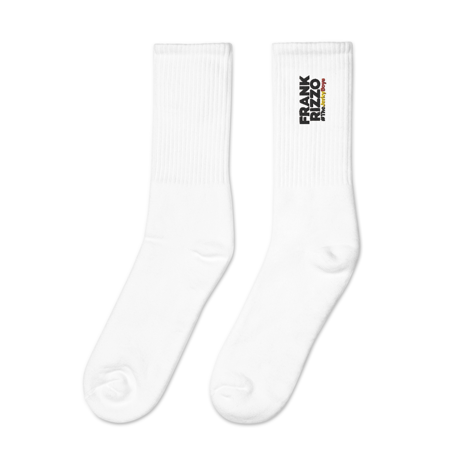 Frank Rizzo - Embroidered socks - White