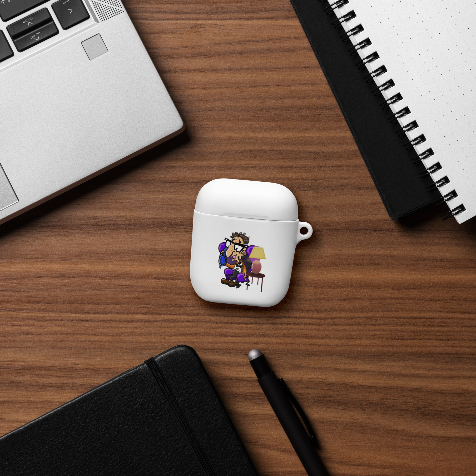 Sol Rosenberg - Jerky Boys - White Rubber Case for AirPods