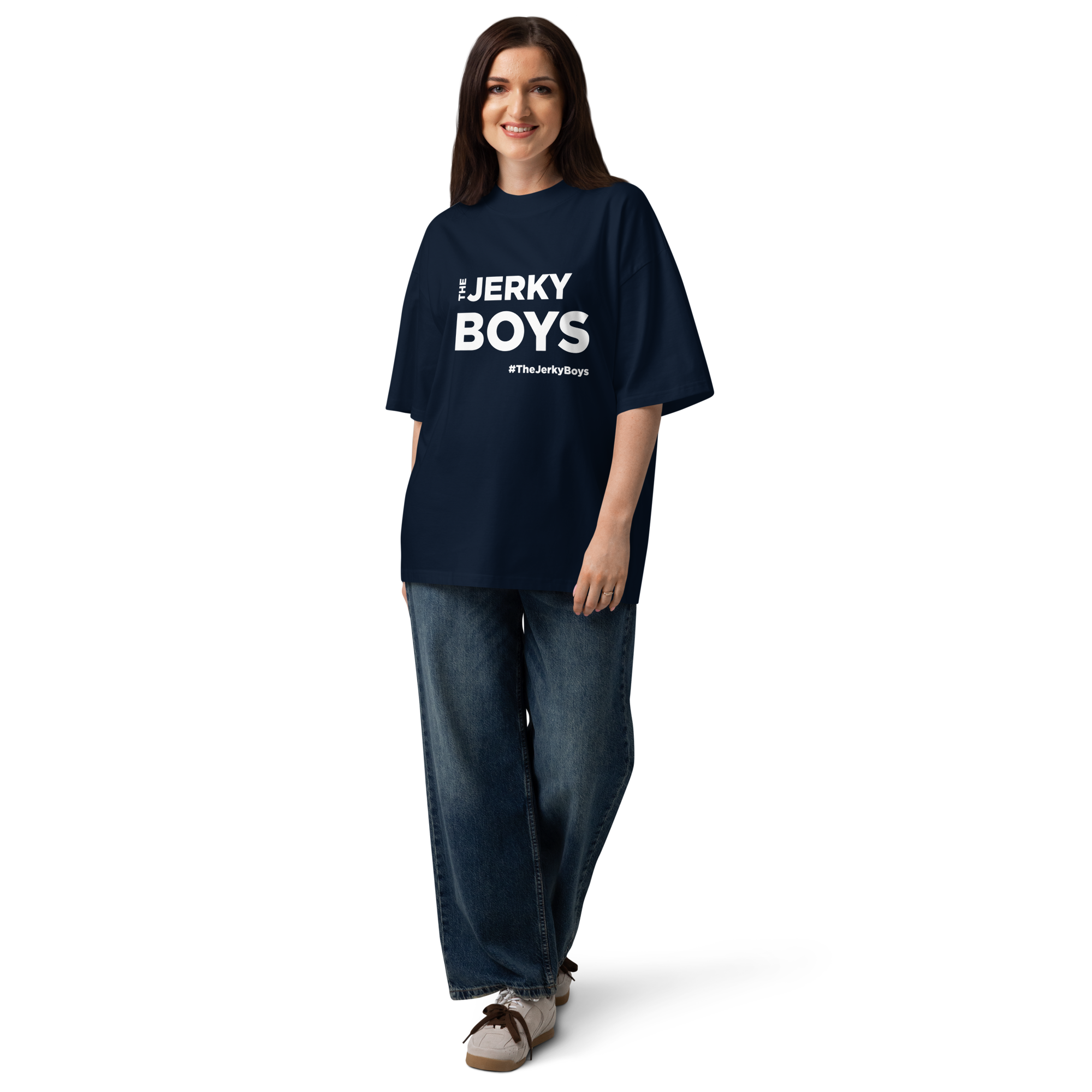 Jerky Boys Logo Oversized Organic Tee