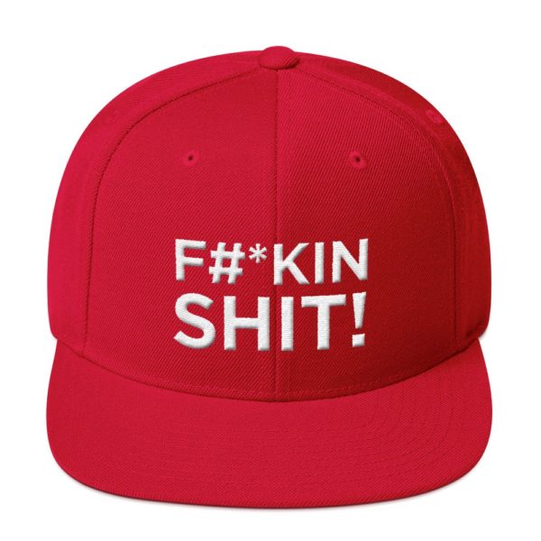 red "F#*kin Shit!" Jerky Boys Baseball Cap
