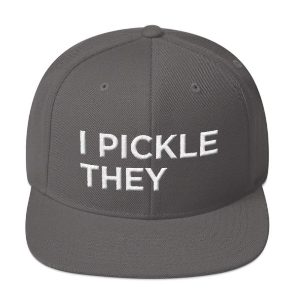 dark gray I Pickle They baseball cap