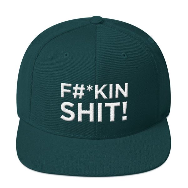 dark green "F#*kin Shit!" Jerky Boys Baseball Cap