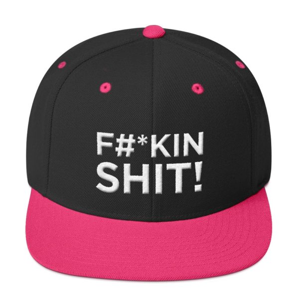 black and pink "F#*kin Shit!" Jerky Boys Baseball Cap