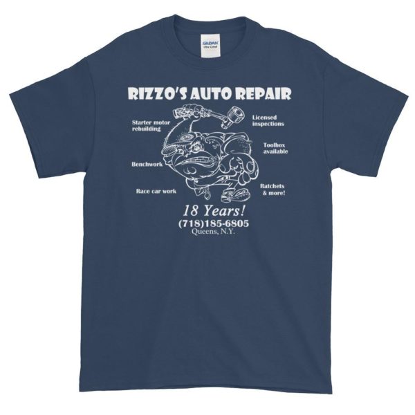 blue Rizzo's Auto Repair Jerky Boys T-shirt