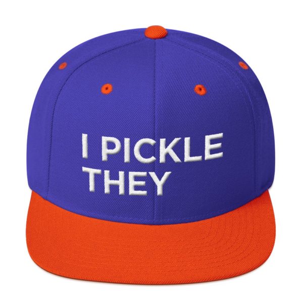 blue and red I Pickle They baseball cap