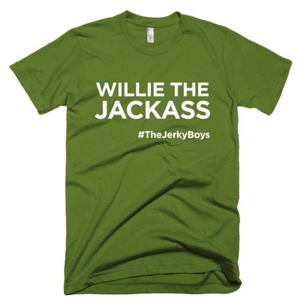 olive green "Willie the Jackass" Jerky Boys T-shirt