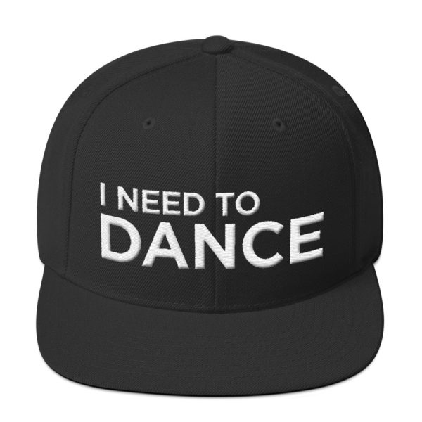 black I Need To Dance baseball cap