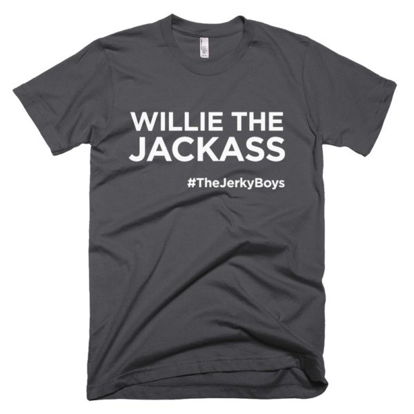 dark gray "Willie the Jackass" Jerky Boys T-shirt