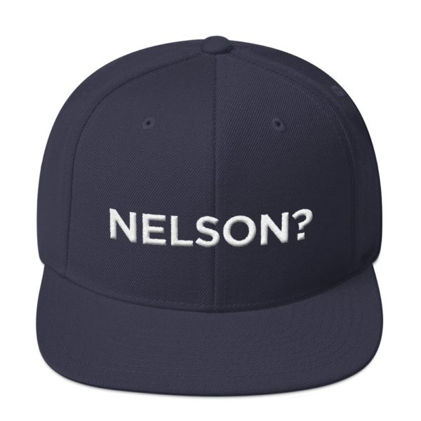 dark blue "Nelson?" baseball cap