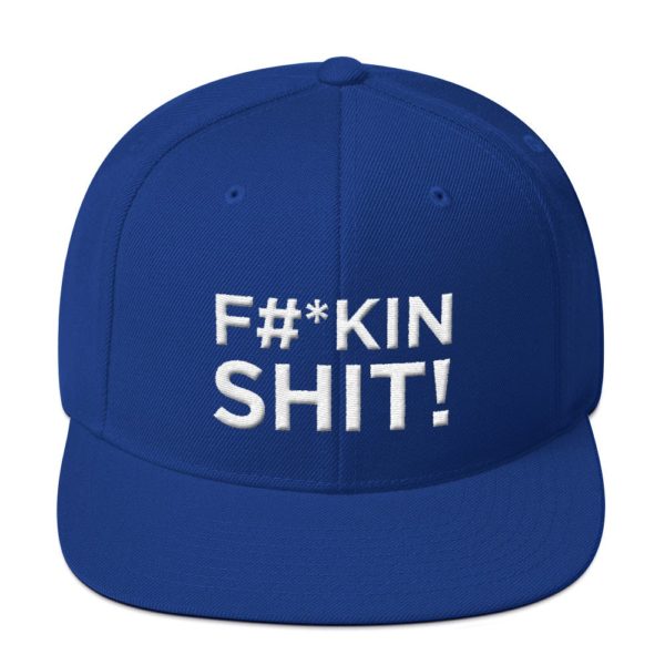 blue "F#*kin Shit!" Jerky Boys Baseball Cap