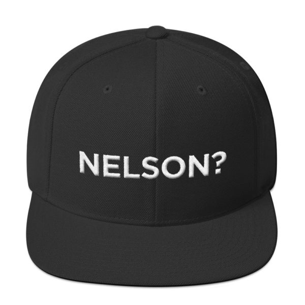 black "Nelson?" baseball cap