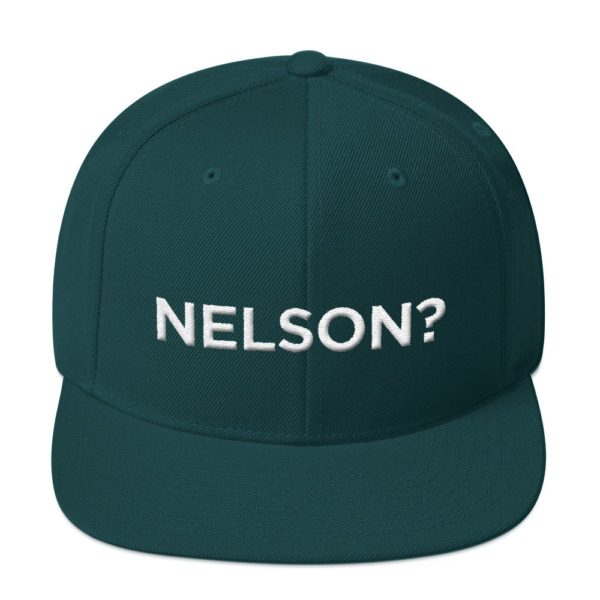 dark green "Nelson?" baseball cap