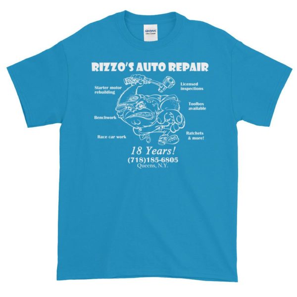 light blue Rizzo's Auto Repair Jerky Boys T-shirt