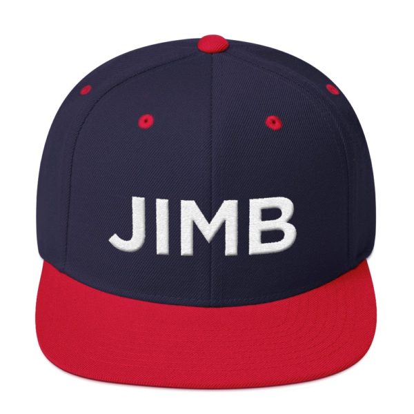 navy blue and red JIMP baseball cap