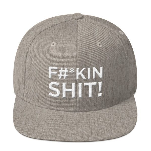 light gray "F#*kin Shit!" Jerky Boys Baseball Cap