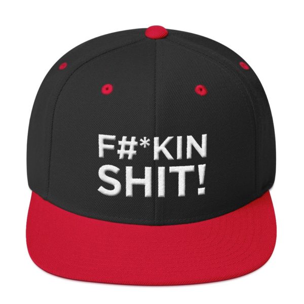 black and red "F#*kin Shit!" Jerky Boys Baseball Cap