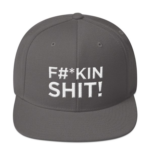 dark gray "F#*kin Shit!" Jerky Boys Baseball Cap