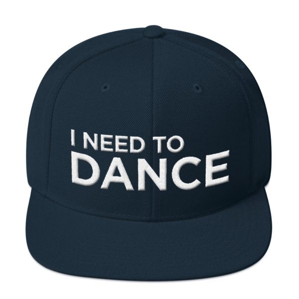 dark blue I Need To Dance baseball cap