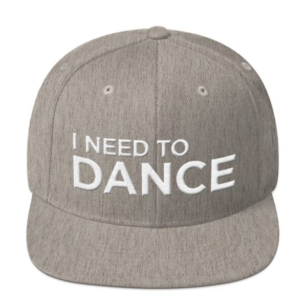 gray I Need To Dance baseball cap