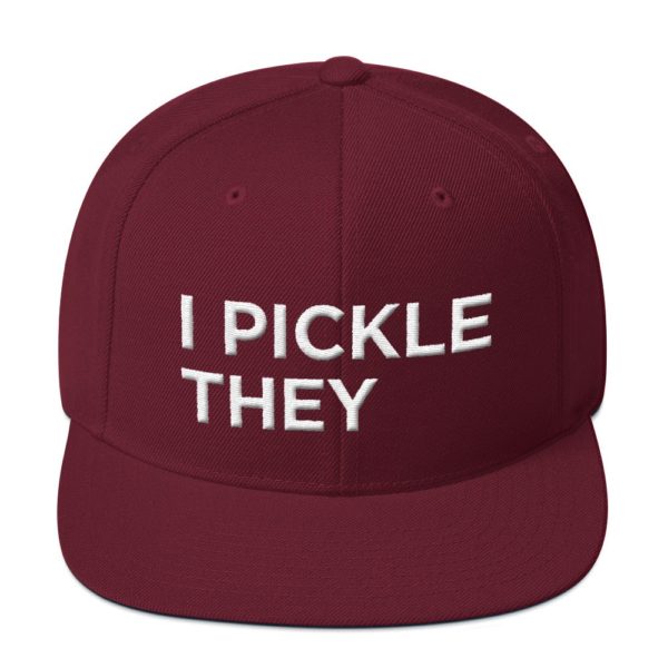 maroon I Pickle They baseball cap