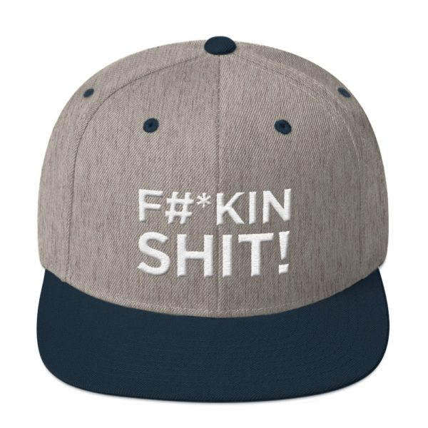 light gray and navy "F#*kin Shit!" Jerky Boys Baseball Cap