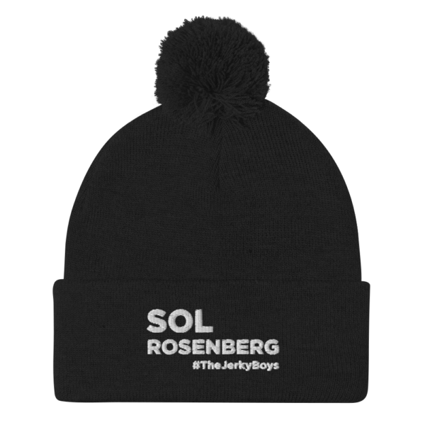 sol rosenberg pompom beanie flat