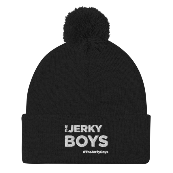 the jerky boys pompom beanie flat