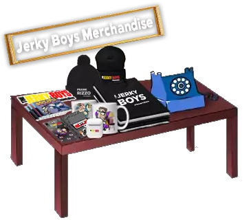 The Jerky Boys Merchandise Table