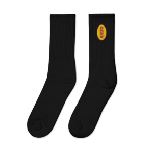 Rizzo Logo - Embroidered socks - Black