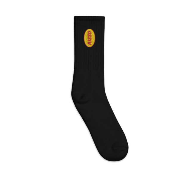 Rizzo Logo - Embroidered socks - Black - Image 2