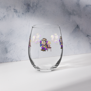 Jerky Boys - Sol Rosenberg - Stemless wine glass