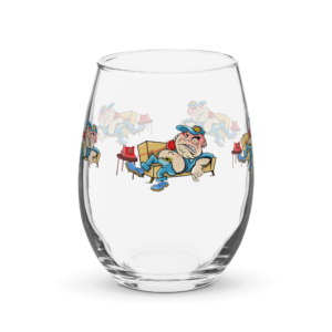 Jerky Boys - Frank Rizzo - Stemless wine glass