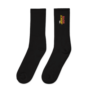 Jerky Boys Logo - Embroidered socks - Black
