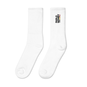 Pablo Honey - Jerky Boys - Embroidered socks - White