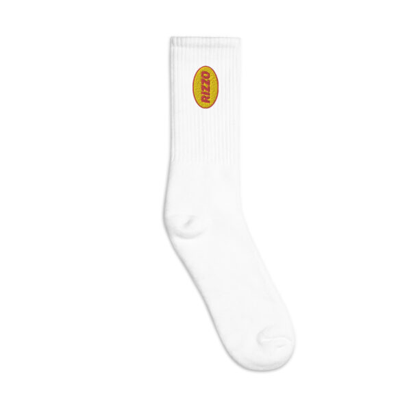 Rizzo Logo - Embroidered socks - White - Image 2