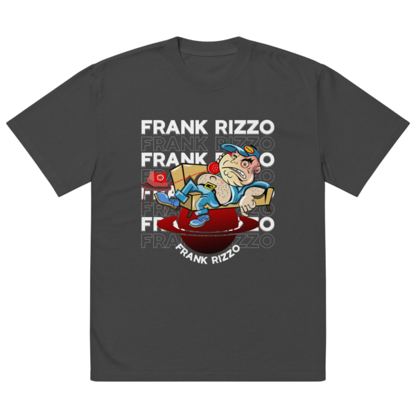 Frank Rizzo - Oversized faded t-shirt - Black