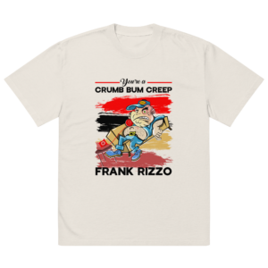 Frank RIzzo - Oversized faded t-shirt - White