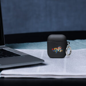 Frank Rizzo - Jerky Boys - Black Rubber Case for AirPods